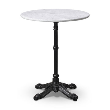 Ilaria Round Solid Marble Cafe Bistro Table